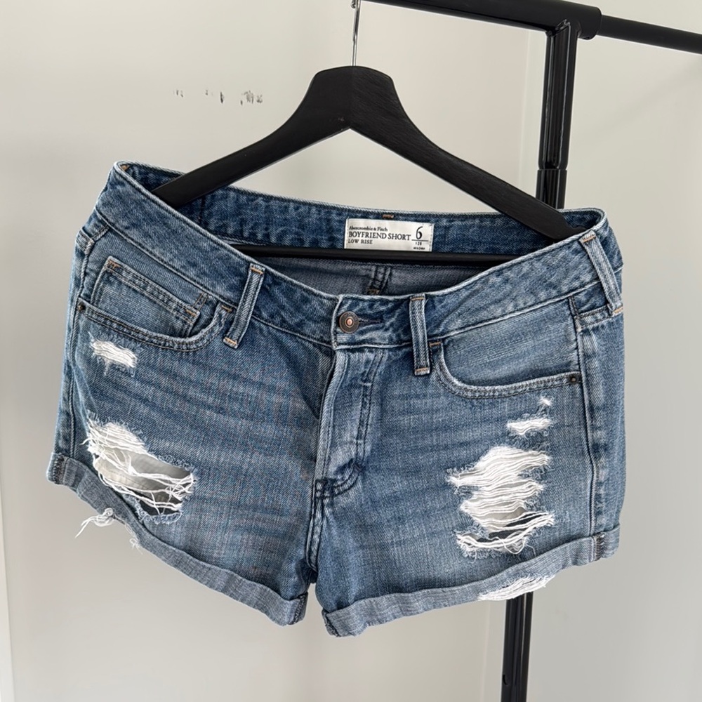 Abercrombie & Fitch Blue Jean Shorts